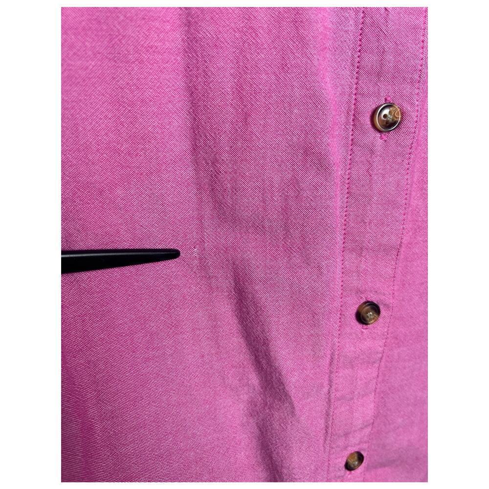 Blair Vintage Women's Top Cotton Long Sleeve Pink Button Up Shirt Size 3XL - Picture 4 of 10